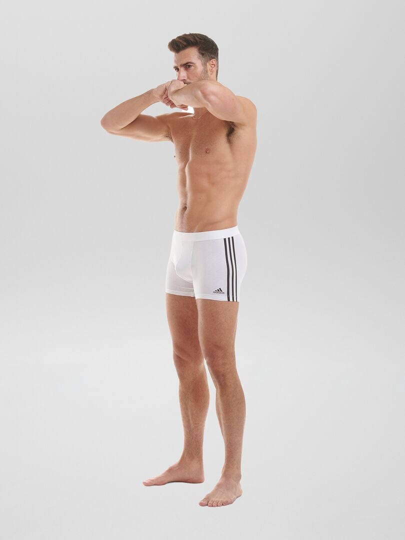 Zestaw 3 bokserek adidas - BIAŁE