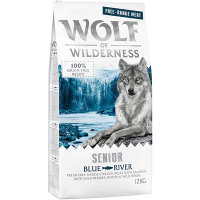 Wolf of Wilderness Senior „Blue River” – kurczak i łosoś z wolnego wybiegu