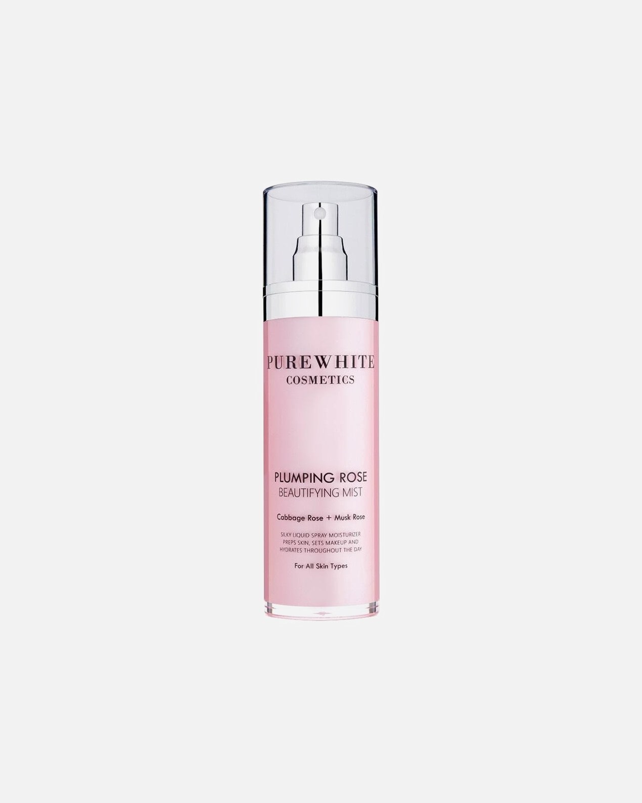 Pure White Cosmetics sprej za lice s mirisom ruže i uljepšavajućim mirisom - 50 ml