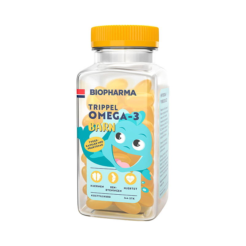 Biopharma Triplo Omega-3 144 pezzi, bambini Biopharma