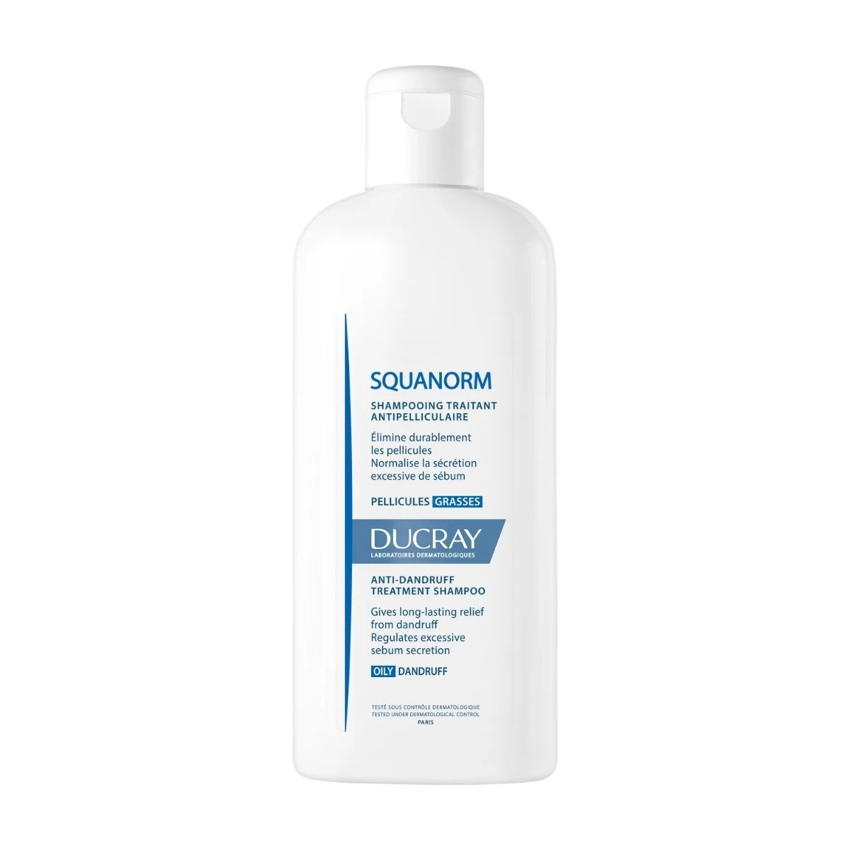 DUCRAY Ducray Squanorm šampūns pret taukainām blaugznām 200 ml nomierinošs šampūns
