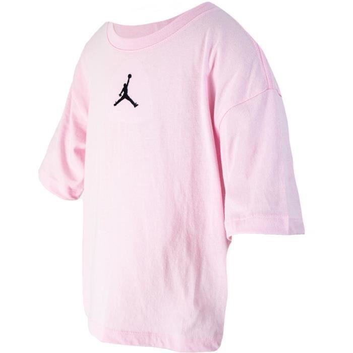 Maglietta Nike Air Jordan Junior Essentials - Rosa - Maniche corte - Bambina - Multisport