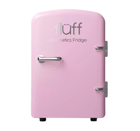 Fluff mini lodówka kosmetyczna Różowa