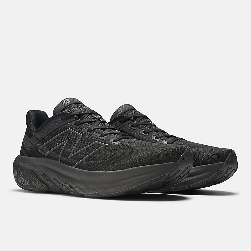 Męskie buty Fresh Foam X 1080v13 – czarne z czarnym wykończeniem