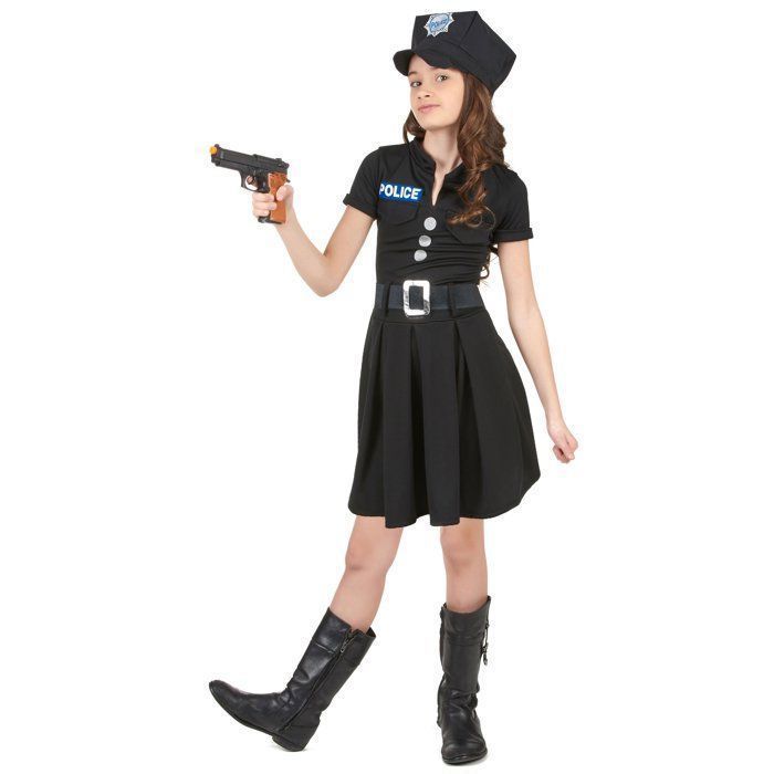 Girl's police officer costume