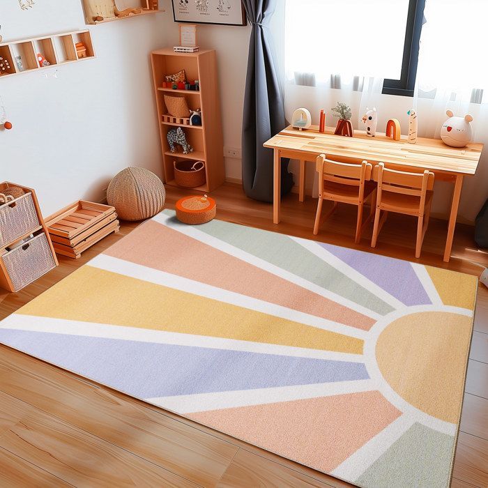 Carpetsale24 Tapis enfant tapis de chambre de bébé multicolore 120x170 cm tapis chambre enfant tapis chambre bébé