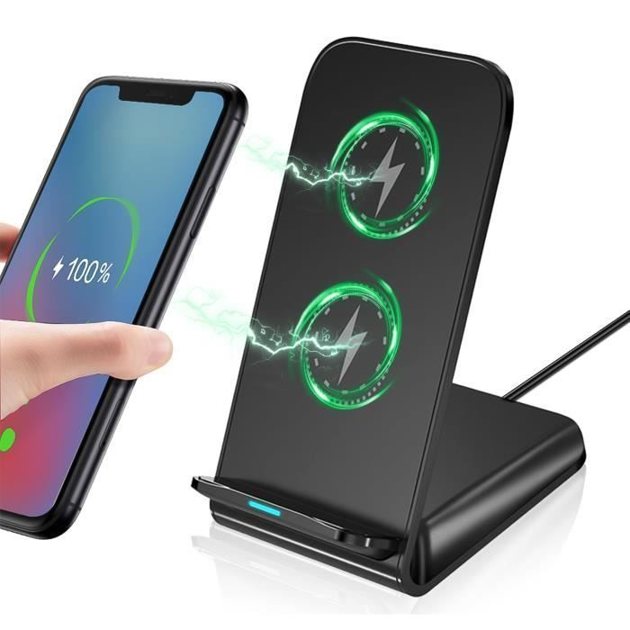 Chargeur sans Fil, 15W Certifié Qi, Brillsten, Induction avec Double Bobine, pour tout appareil compatible avec le chargement sans