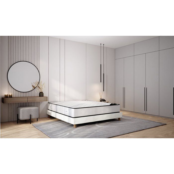 MEDICALTEX Matratze 200 x 200 cm | Höhe 20 cm | Polyurethanschaum | Milben- und antibakteriell | Mittelfester Liegekomfort
