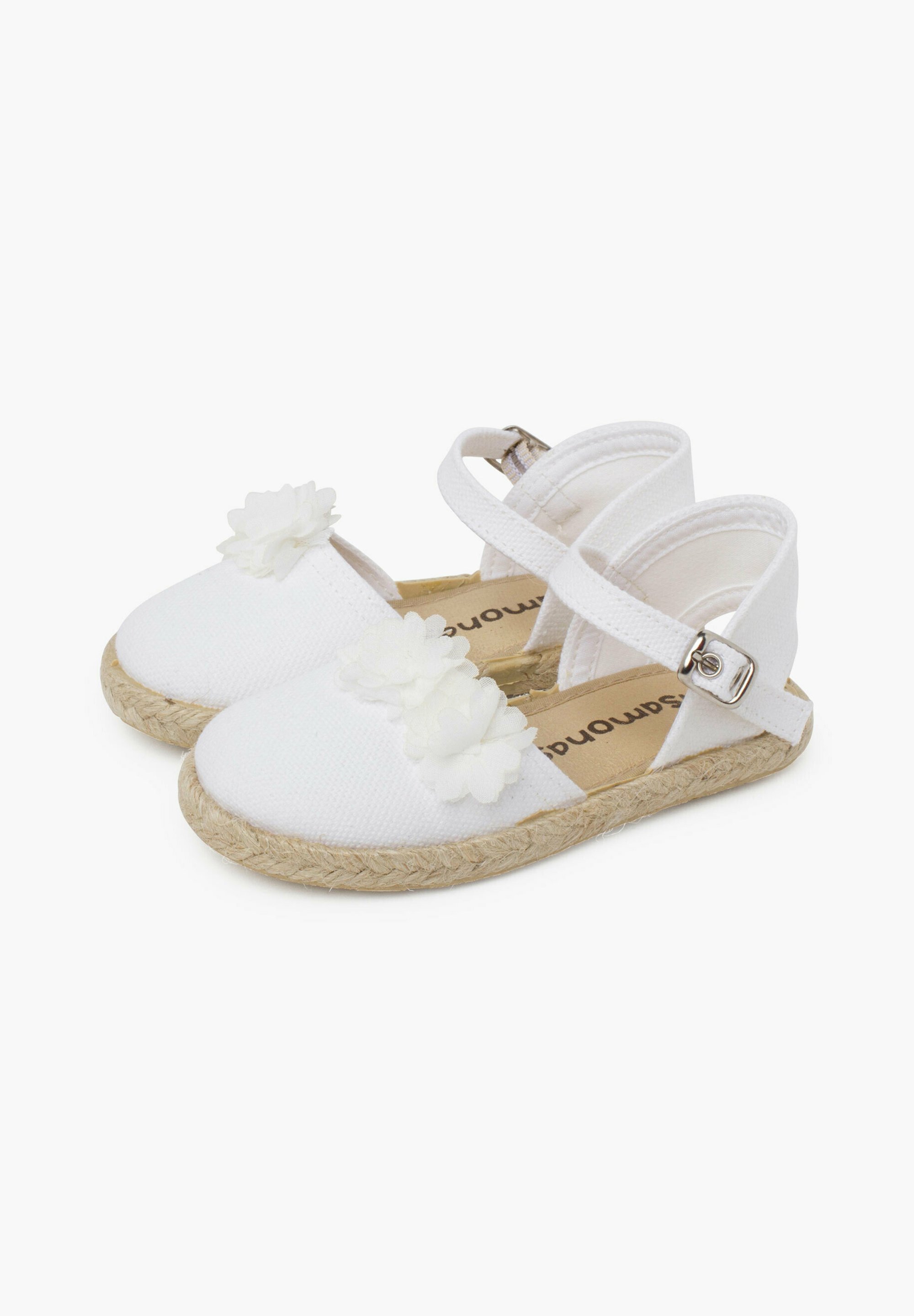 Pisamonas CEREMONIA FLORES ORGANZA - Ballerines à bride cheville - blanc