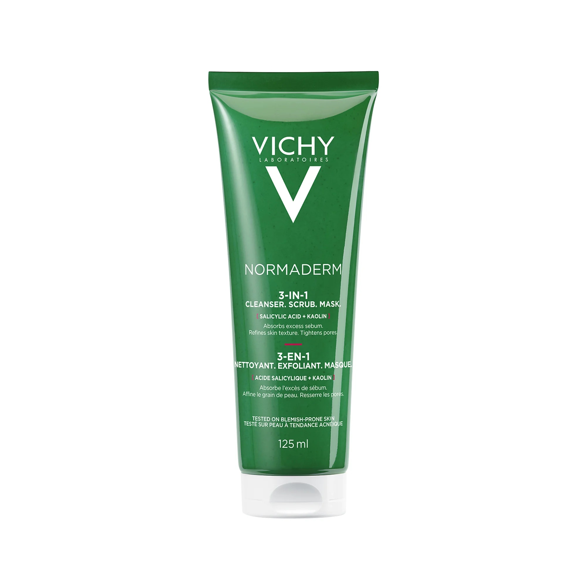 VICHY Vichy Normaderm 3-in-1 exfoliërend en reinigend product 125 ml
