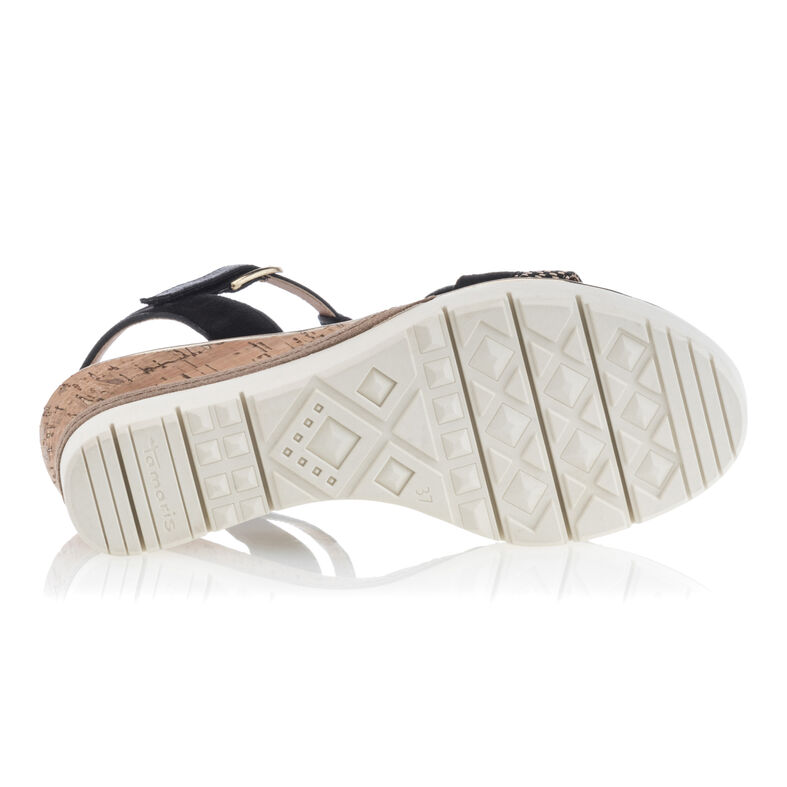 Sorte sandaler / sko med åben tå til kvinder