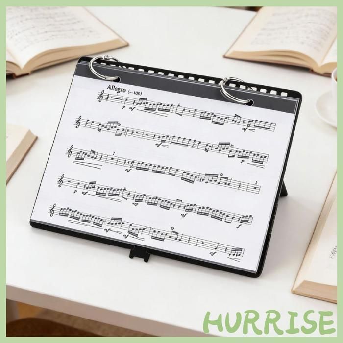 Universal Flip Folder 5 sheet music holder with transparent window - Portable and lightweight for marching bands and parades