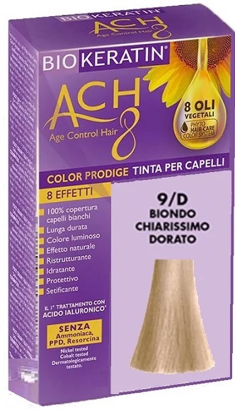 BIOKERATIN Biokeratin Ach8 9/D Couleur de cheveux blond doré très clair