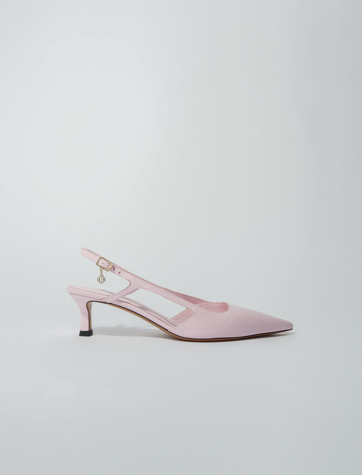 Puntige leren schoenen - Roze