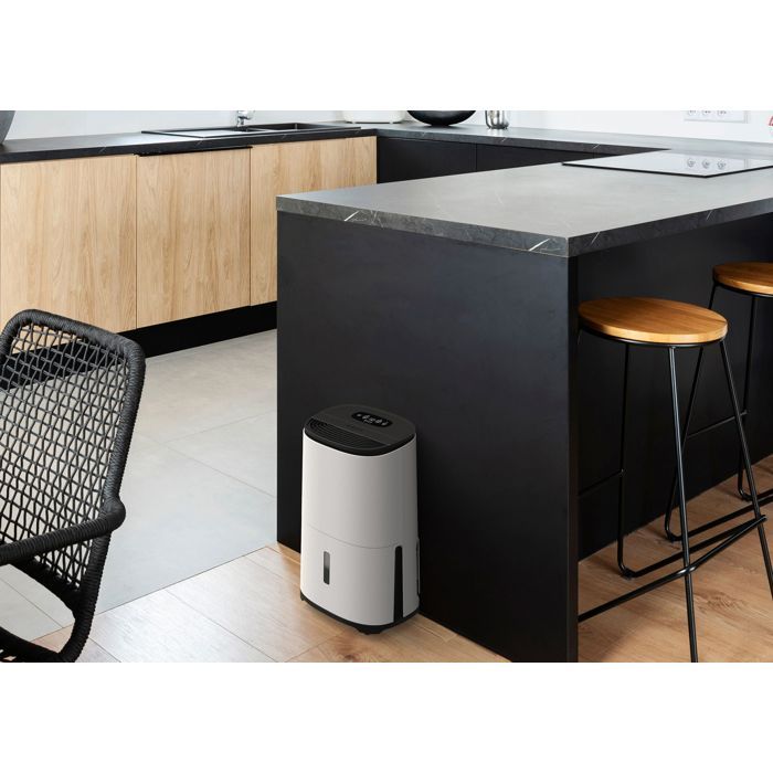 Deumidificatore MeacoDry Arete® One da 12 litri, filtro HEPA, silenzioso, efficiente, controllo dell'umidità, basso consumo energetico, modalità notturna comfort.