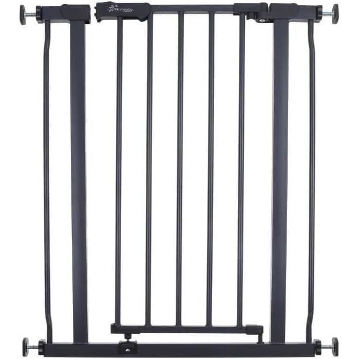 Safety gate - DREAMBABY - AVA - Pressure mounted - 61-68 x 75 cm - Double locking - Anthracite