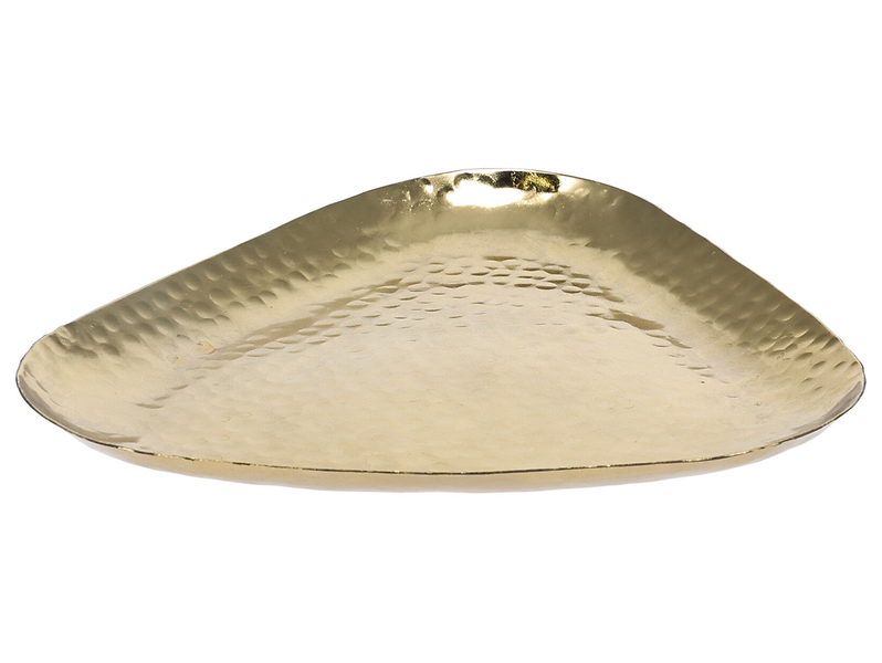 Patera dekoracyjna stalowa Chic 16 cm złota