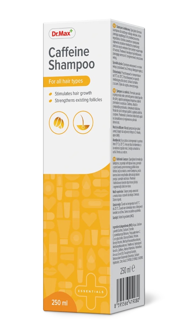Shampoing à la caféine DR. MAX 250 ml Pour tous types de cheveux