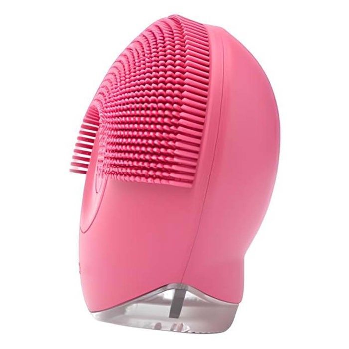 Ultraschall-Gesichtsreinigungs- und Massagebürste, wasserdicht (IP68), rosa