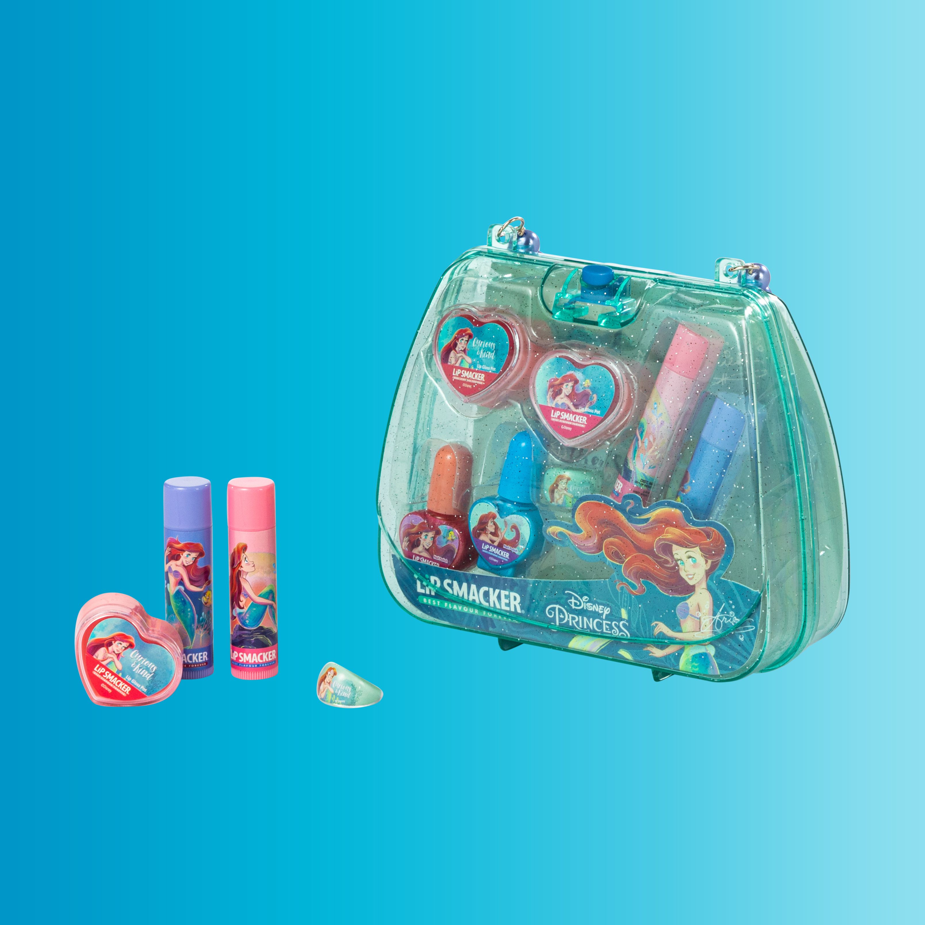 Disney Ariel mini kosmētikas somiņa Lūpu krāsa un lūpu grims