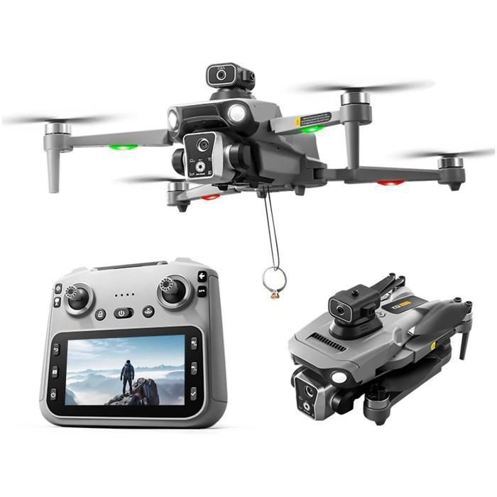 Dron, 4K, evasión de obstáculos, vuelo estacionario, transmisión de video 5G, 3 baterías