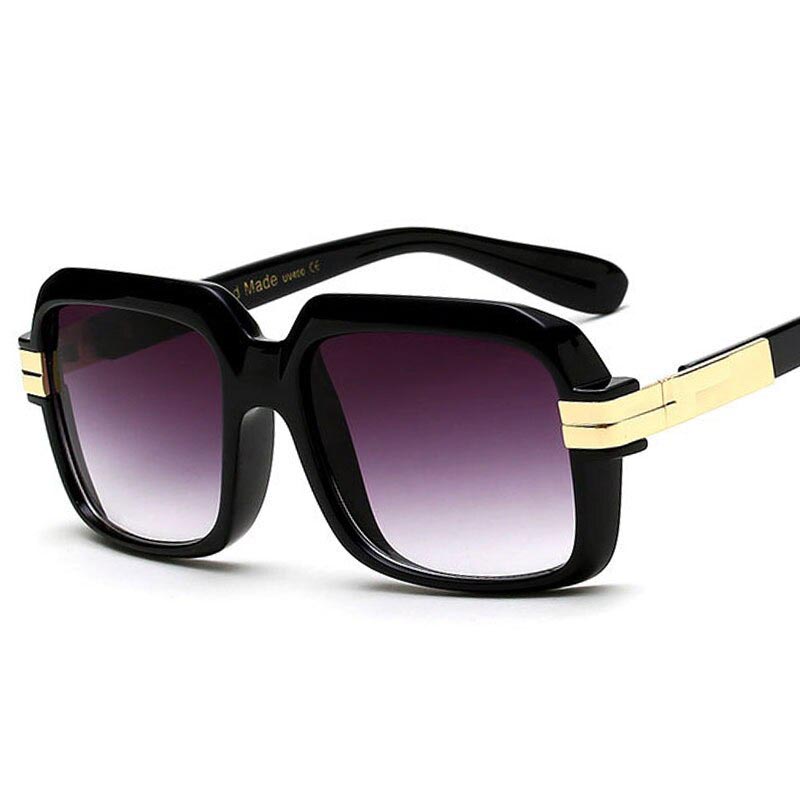 45820 Quadratische Retro-Sonnenbrille mit dickem Rahmen für Damen und Herren, UV400-Schutz, modisches Vintage-Design
