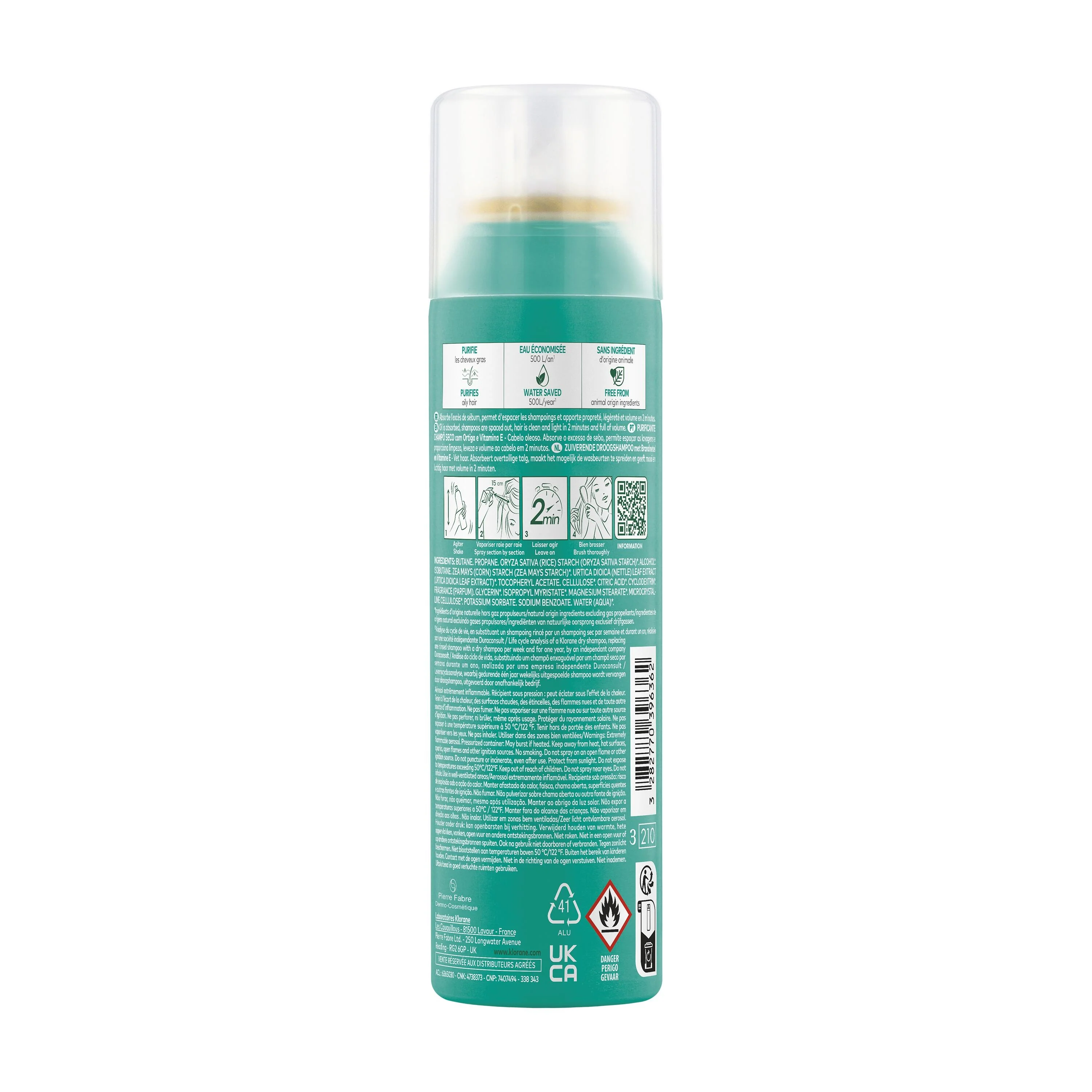 Ortica Shampoo Secco Ortica e Vitamina E - Shampoo Secco