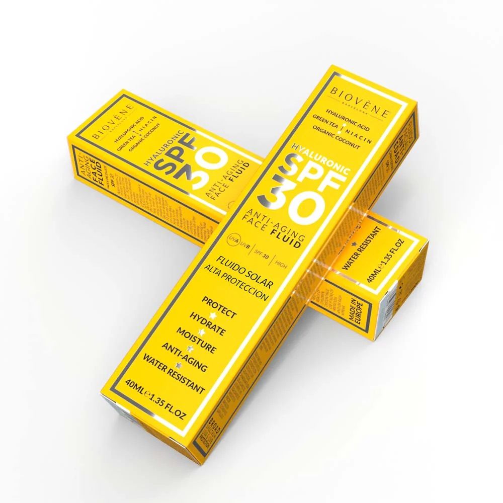 Флуид за лице са хијалуронском киселином против старења SPF 30 Заштита лица