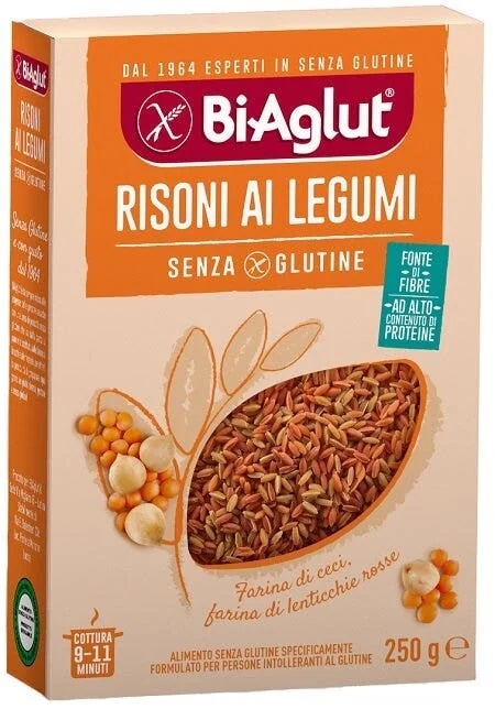 BIAGLUT Biaglut Risoni met peulvruchten 250 g glutenvrij