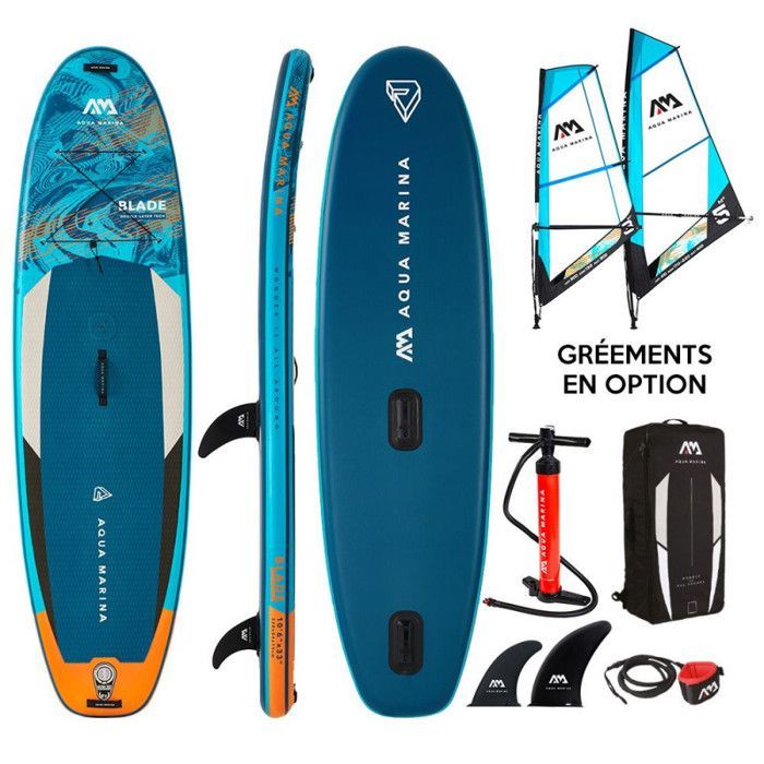 AQUA MARINA Blade White Inflatable Stand Up Paddleboard Windsurf Board