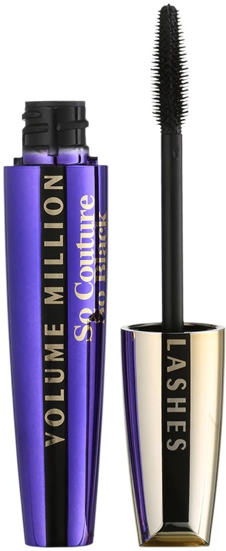 L'Oréal Paris Volume Million Lashes So Couture So Black apjoma un kupluma piešķirošā skropstu tuša