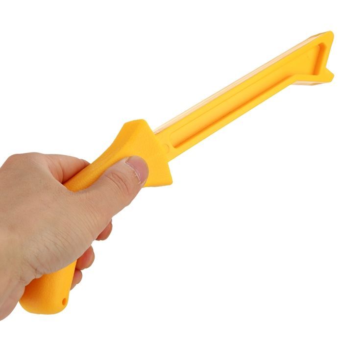 SALALIS bastone di spinta per sega da banco, bastone di spinta giallo di sicurezza per sega da legno, per sega da banco fai da te (vuoto)