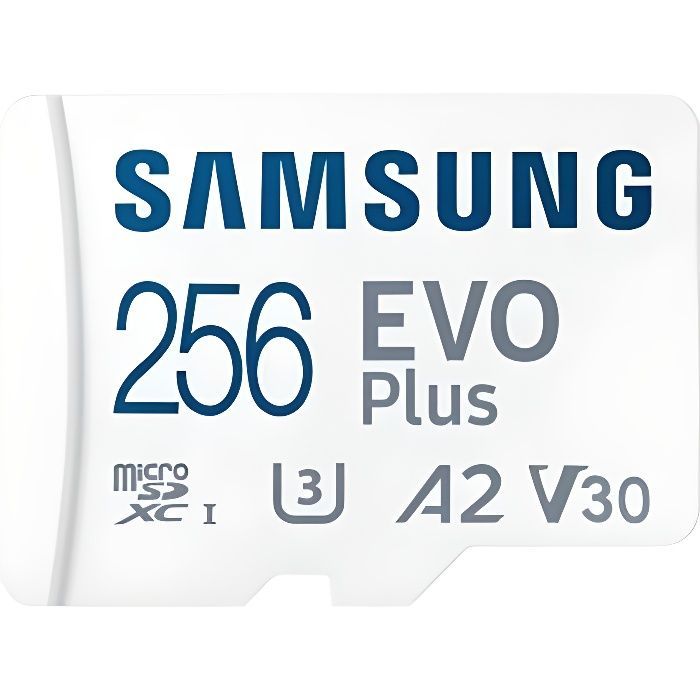 Tarjeta de memoria Micro SDXC A2 V30 de 256 GB para Samsung Evo Plus (2021)