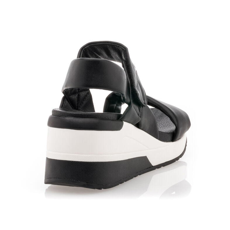 Zwarte sandalen/open teenschoenen voor dames