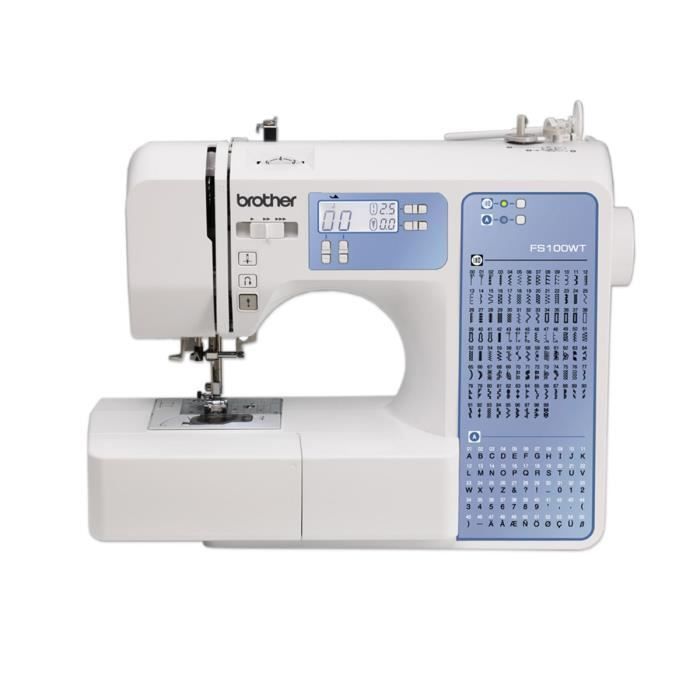 Máquina de coser electrónica BROTHER FS100WT – 100 puntadas
