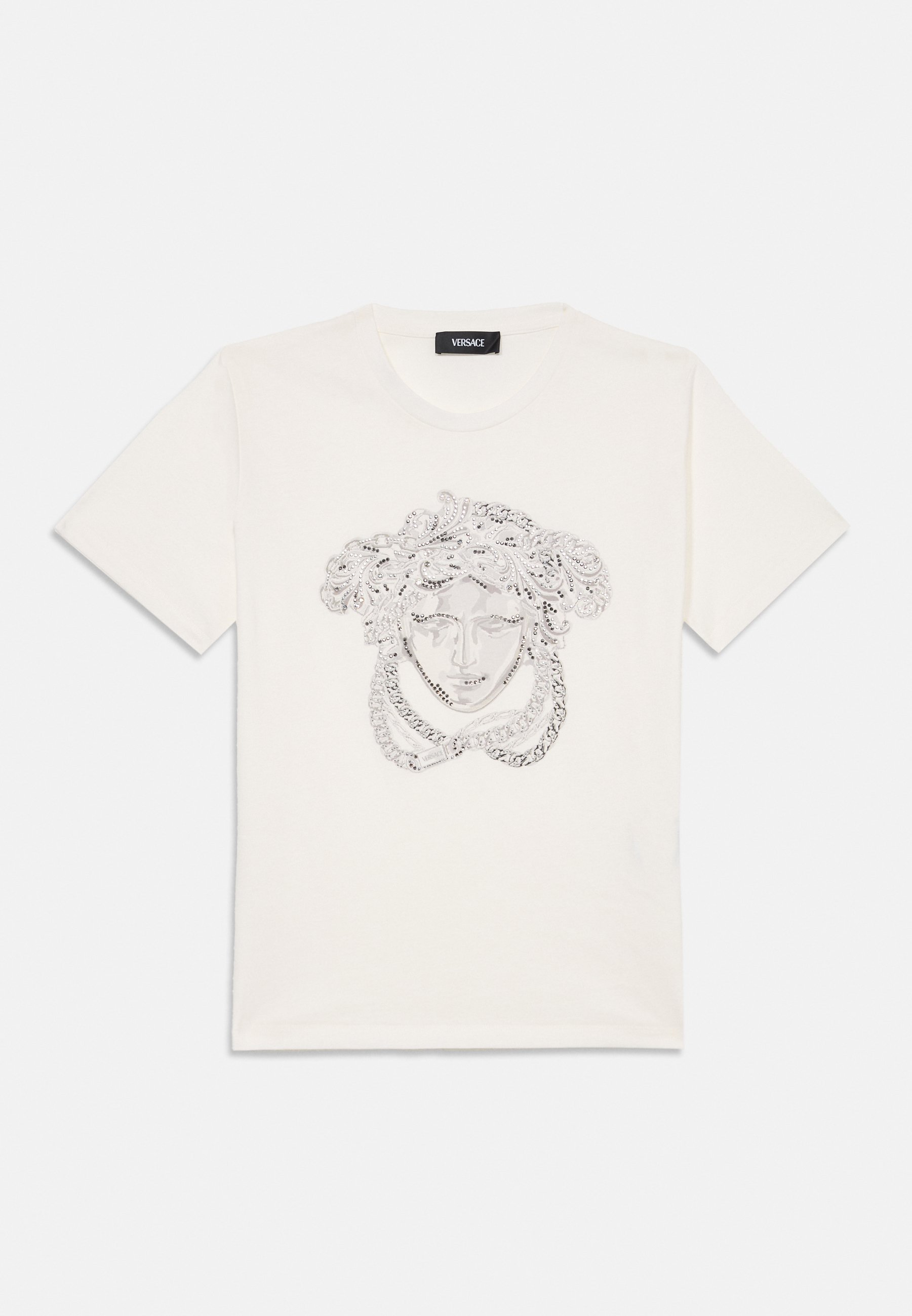 Versace MEDUSA KINDERPRINT UNISEX - T-shirt met print - wit/grijs