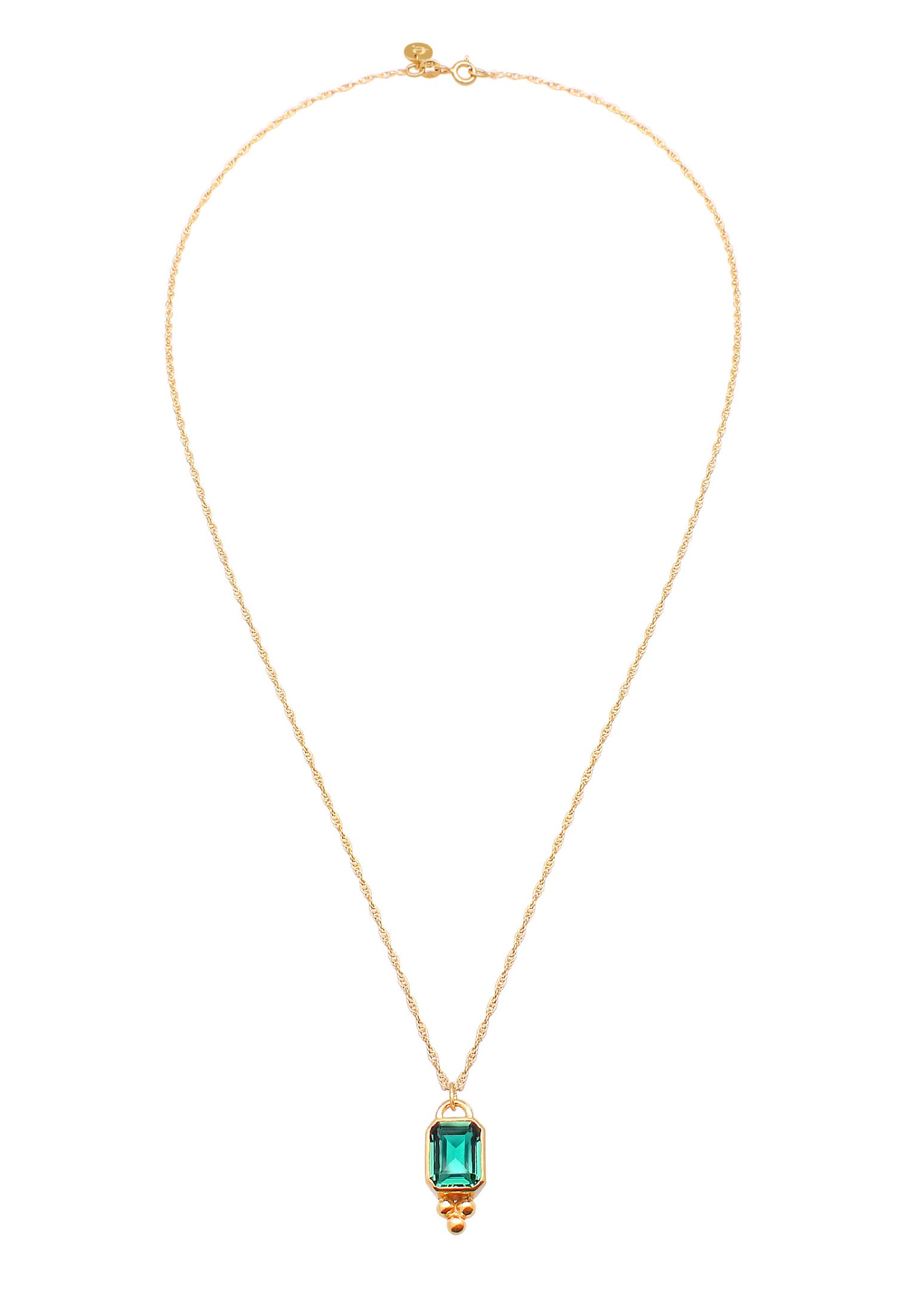 Elli PREMIUM Pendentif élégant pour dames avec quartz en 925/1000 argent massif plaqué or