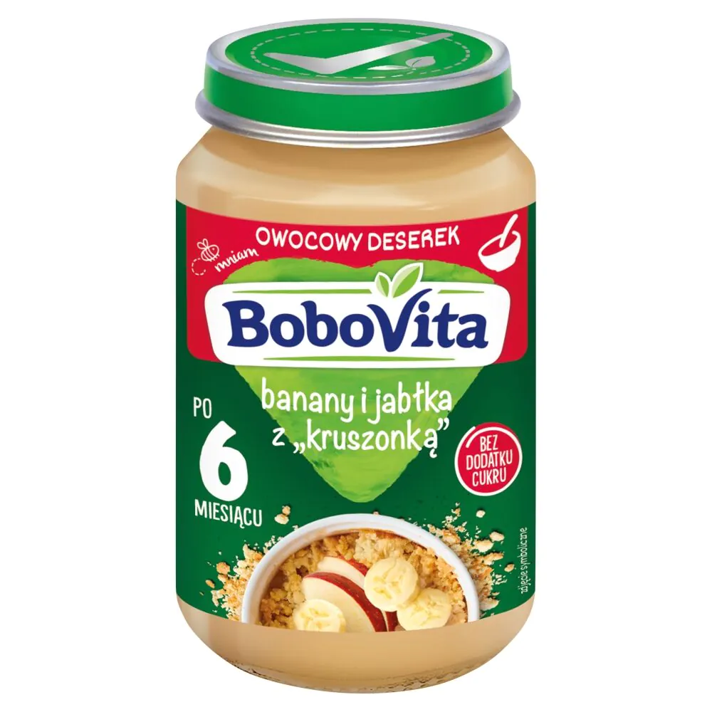 Bobovita Banany i Jabłka z Kruszonką - Deser 190 g