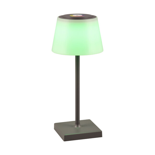 Sanchez LED oppladbar bordlampe med RGB-funksjon, grå