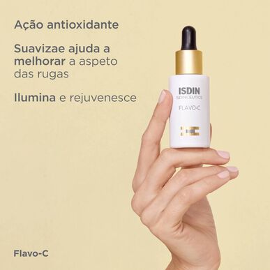 Isdinceutics Rejuvenate Flavo-C serum gladi gube posvetlitveni serum za obraz proti gubam vitamin C 30 ml 30 ml