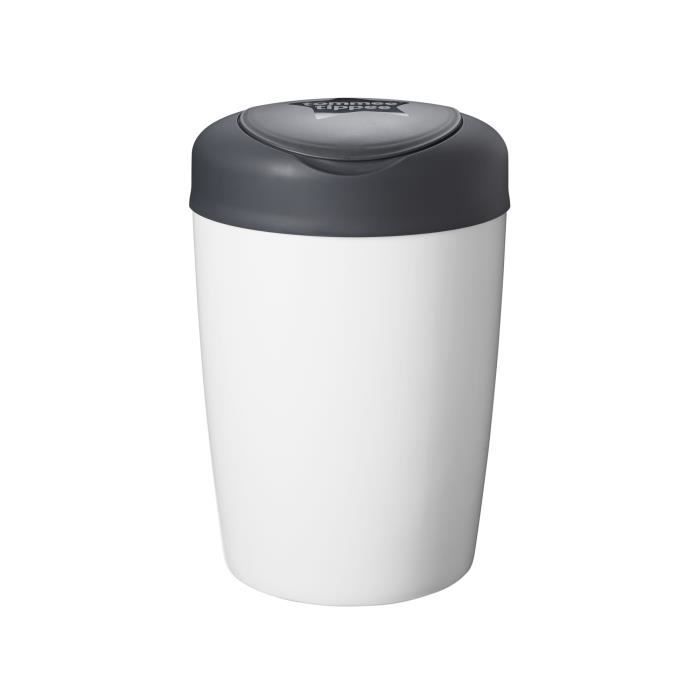 Tommee Tippee Simplee Nappy Bin +1 Refill - Grey and White