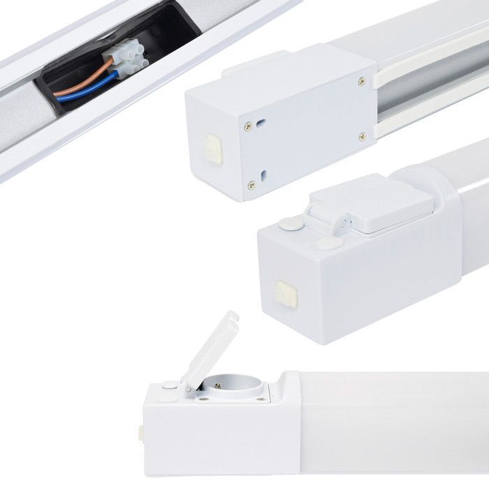 Fita de LED de 70 cm para banheiro com interruptor