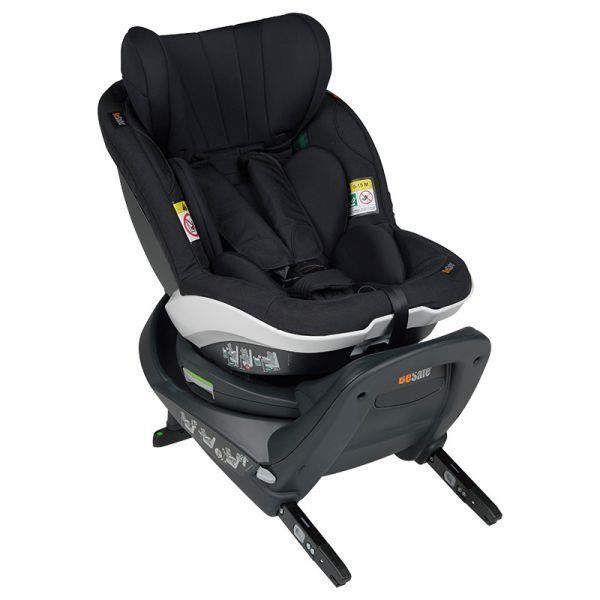 Silla de coche BeSafe iZi Turn i-Size - Reclinable - Protección contra impactos laterales - Negra
