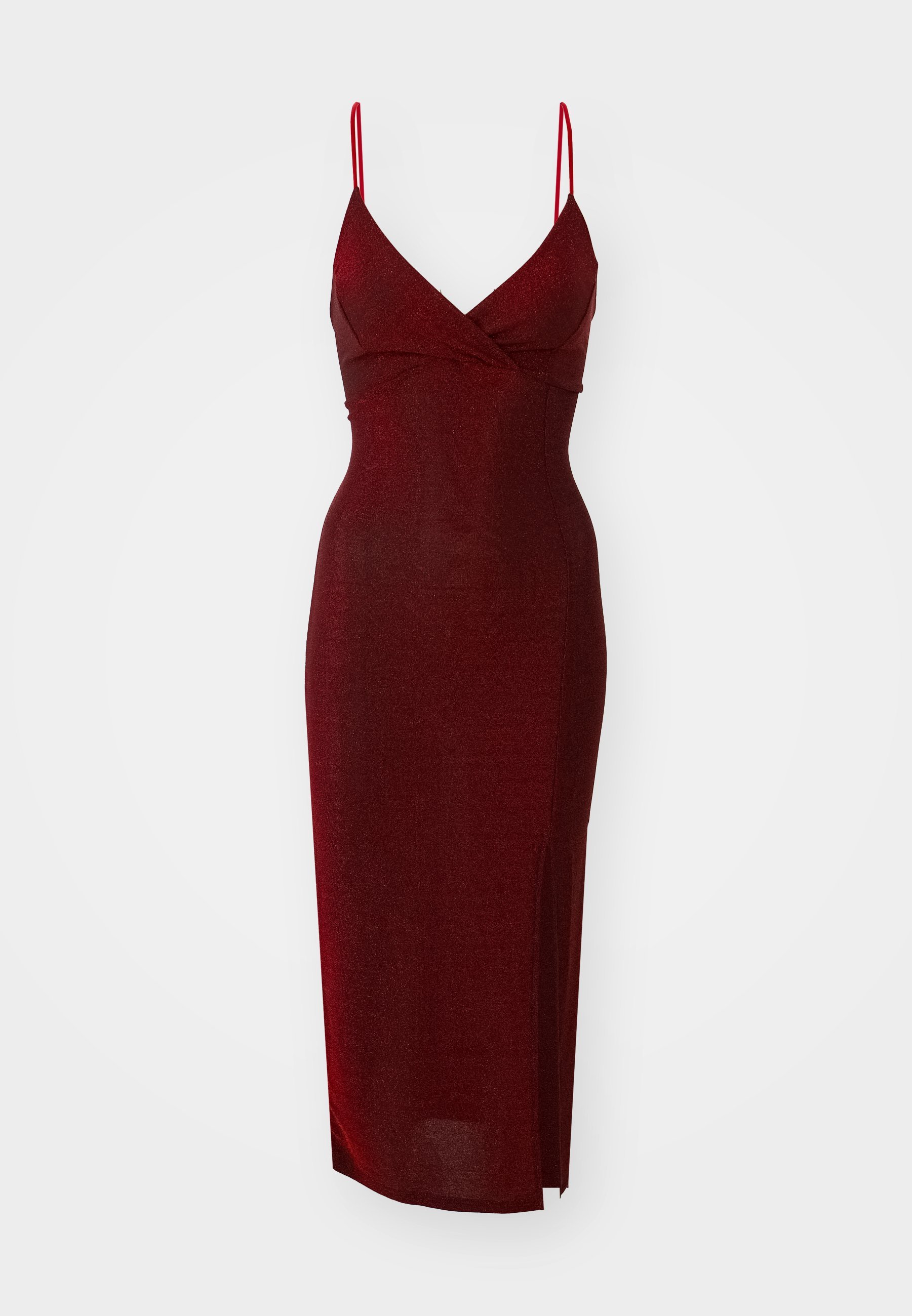 Robe midi argentée à paillettes WAL G. EXCLUSIVE NOUVEL AN - Robe cocktail / Robe de soirée - couleur vin