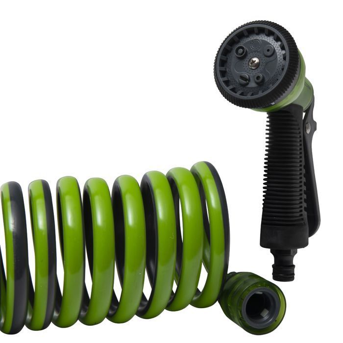 Manguera de jardín en espiral WERKA PRO de 15 m