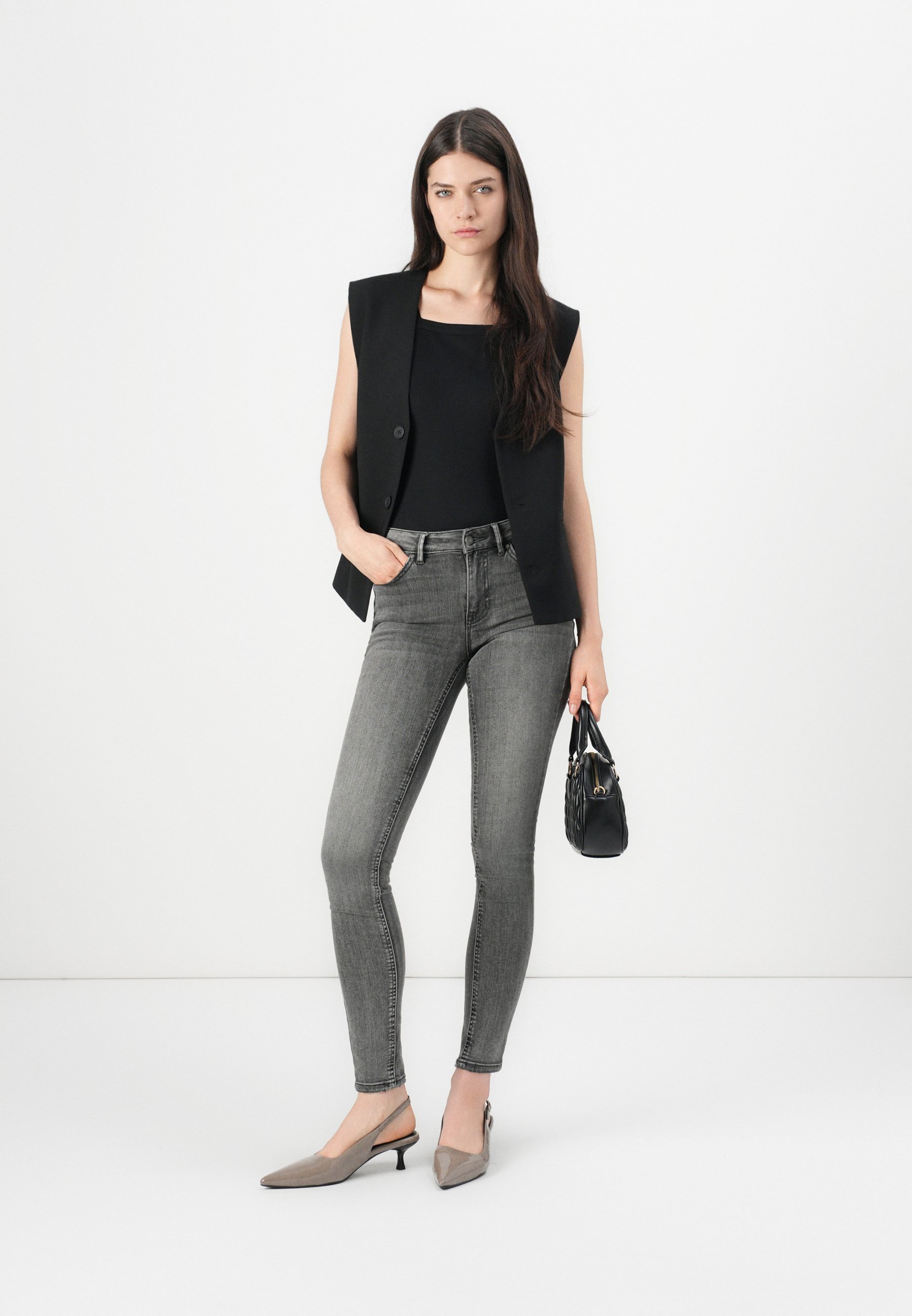 Vero Moda VMFLASH - Jeggings - middengrijs