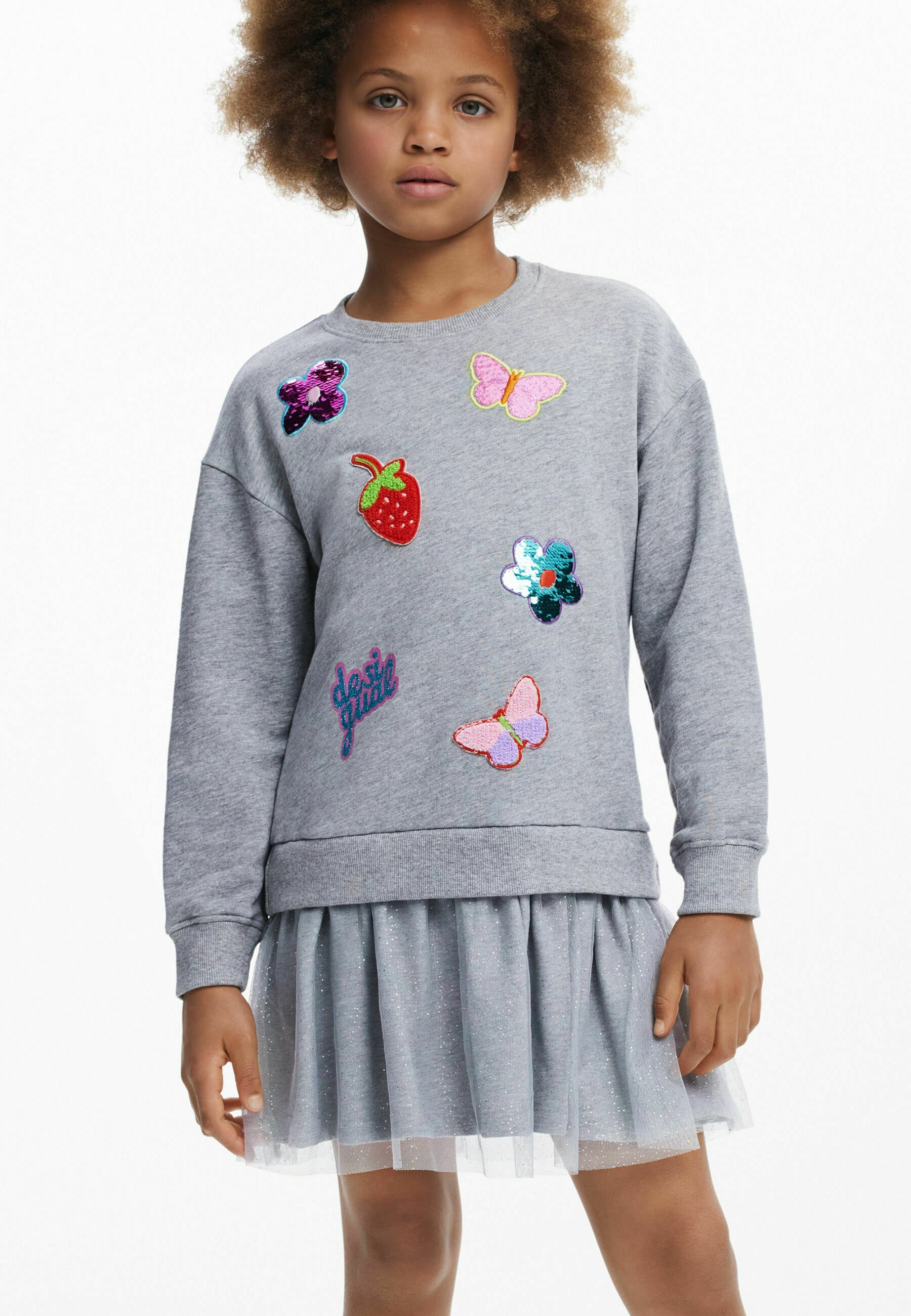 Desigual CON FIGURE - Abito da giorno - grigio