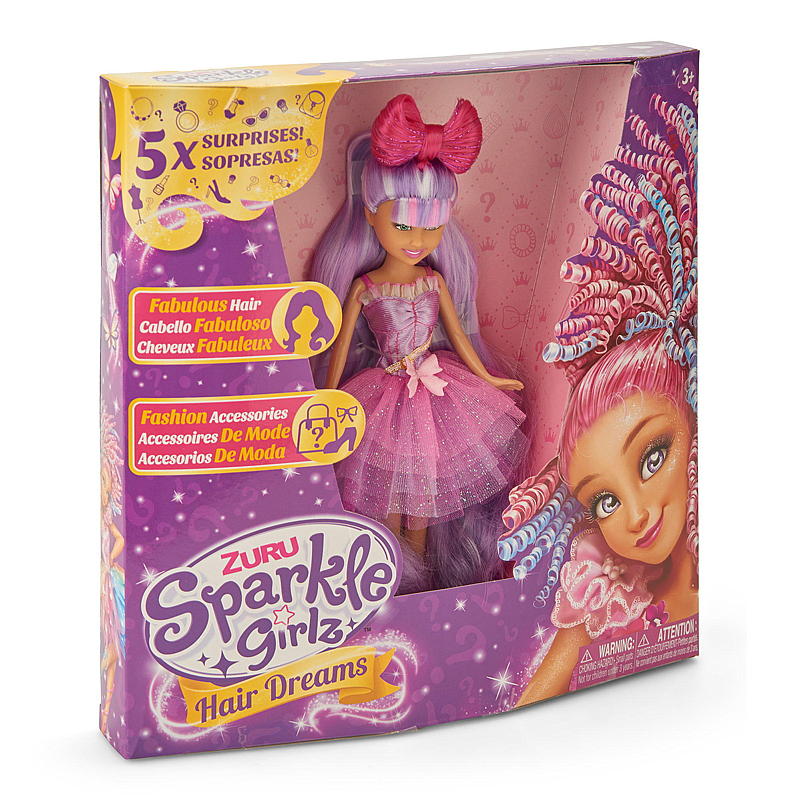Chica brillante Sueños de cabello brillante