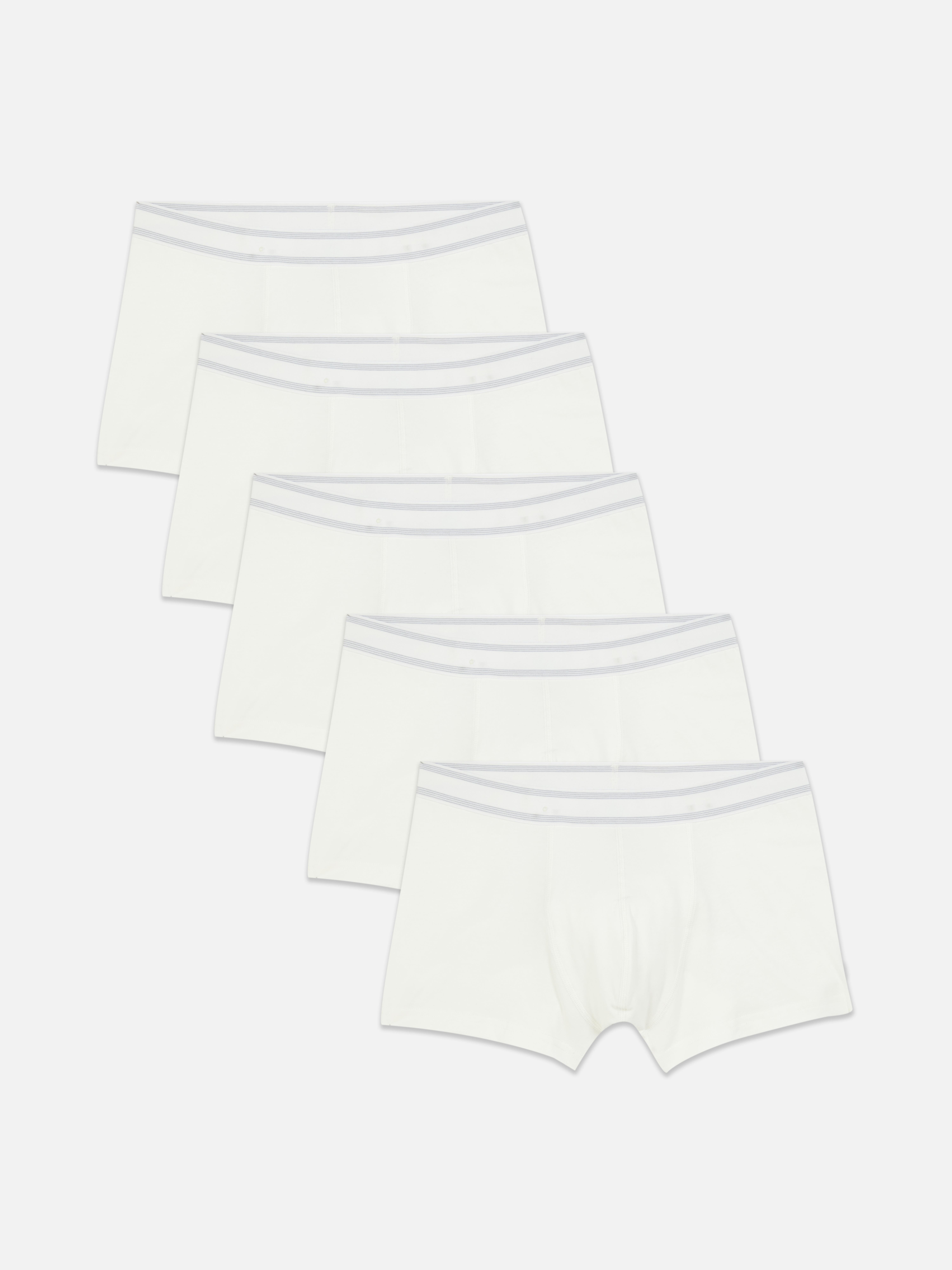 Pantaloni scurți hipster, set de 5 Cinci perechi de boxeri clasici cu talie în dungi