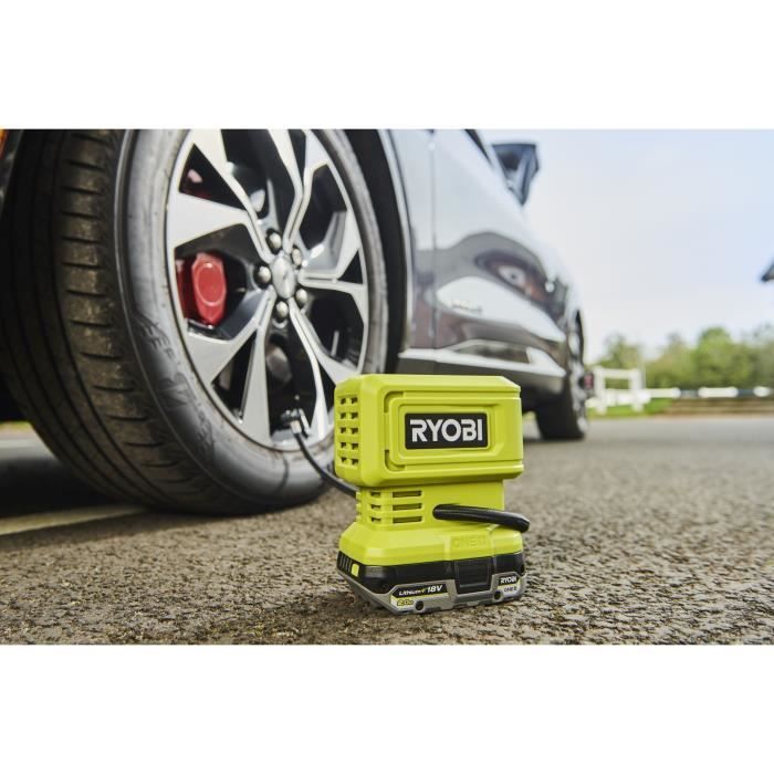 18V Compressor - RYOBI - RPI18-0 - Up to 11 bar - Comes with 3 inflation nozzles